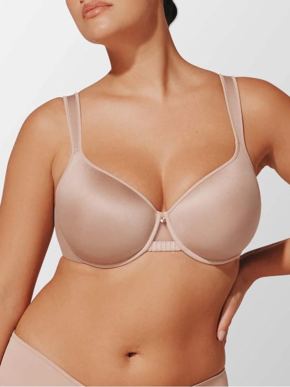ThirdLove 24/7 Classic Perfect Coverage Bra Taupe 32F Full Coverage Memory Foam